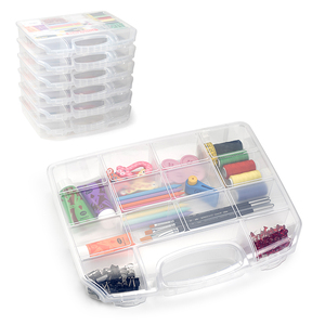 Contenitore Organizzativo in Plastica con Scomparti per Casa, Ufficio e Artigianato, Colori Assortiti, Durevole e Riutilizzabile - Product Image 1