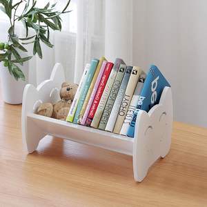 Étagère à livres multifonction blanche pour enfants, mini étagère de bureau inclinée pour salon - Product Image 6