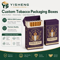 Caja de Papel Personalizada Profesional y Colorida para Cigarros de Tabaco, con Tapa Abatible y Logotipo en Relieve para Empaque de Marca