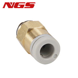 Nuevos Conectores Neumáticos Pequeños de Cobre NGS <span class=keywords><strong>KJS</strong></span>/KJH03/23/04/06-M3/M5/M6/01S, Conector Rápido Hexagonal Recto con Micro Rosca, 1 Año de Garantía - Product Image 3