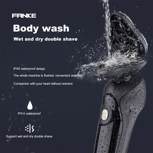 Rasoir électrique rotatif pour hommes professionnel humide et sec personnalisé en usine Fanke FK-8602 rasoir électrique étanche portable - Product Image 2