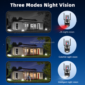 Système de caméra de <span class=keywords><strong>surveillance</strong></span> CCTV <span class=keywords><strong>sans</strong></span> <span class=keywords><strong>fil</strong></span> Hongnaer 8MP 4CH à double objectif avec enregistreur <span class=keywords><strong>vidéo</strong></span> réseau WiFi ICSee, système de caméra de sécurité 4K - Product Image 4