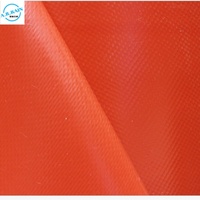 Tissu ignifuge en silicone rouge, connecteur de conduit flexible en silicone-titane, tissu de classe A, résistance au feu jusqu'à 2000°C