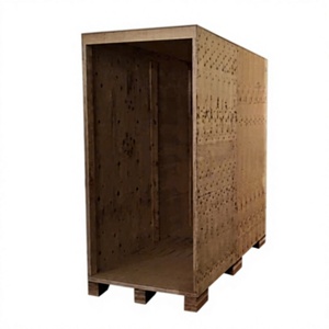 Premium Durable Plywood Lift Van Solid Box Wooden <b>Crate</b> for Overseas Moving Export Shipping Logistics <b>Stackable</b> Custom Logo OEM - Product Image 1