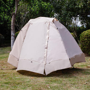 Tente de camping en plein air à double couche 190x68x105cm légère quatre saisons pour une personne avec poteaux en aluminium pliables - Product Image 4