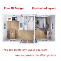 Appartamento Container Espandibile da 3 Metri con Pannelli Metallici Intagliati, Una Camera da Letto, Cucina e Bagno - Moderno Monolocale in Vendita Diretta dalla Fabbrica