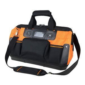 Pabrik disesuaikan Logo alat konstruksi Tote tukang kayu tas kerja tugas berat 16 inci kanvas berukuran besar alat tradisional Tote - Product Image 1