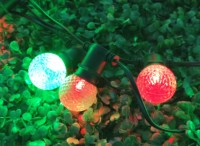 Guirlande lumineuse LED de haute qualité, ampoule E17, RGB, 8 fonctions, pour les fêtes et les décorations de Noël en extérieur