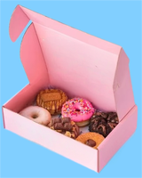 Boîte d'Emballage Personnalisée Meilleure Vente pour Gâteaux, Noix, Donuts, Sushi, Pâtisseries, Biscuits et Brownies, avec Inserts