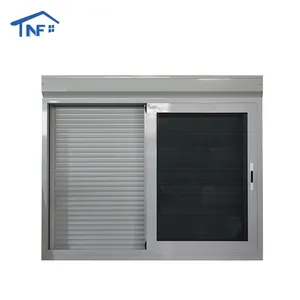 aluminum frame sliding louver glass window inside design