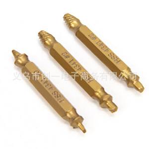 Jeu d'extracteurs de vis Zhcy 6 pièces, spirale dorée, qualité industrielle, pour le retrait des vis endommagées - Product Image 4