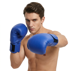 Hot Selling 8oz Custom Logo <b>Boxing</b> <b>Gloves</b> Comfortable <b>White</b> PVC Leather Waterproof for Daily Kickboxing Training - Product Image 4