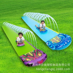 Water Slide Outdoor Inflatable Pool Slide For Kids With Spray Feature Grass Lawn Play Toy PVC Material Summer Fun - Product Image 1