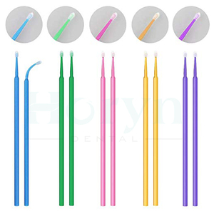 Paquete de 100 Aplicadores de Microcepillos Desechables, Cepillo Portátil para Limpiar Pegamento de Pestañas, para Extensiones de Pestañas - Product Image 6