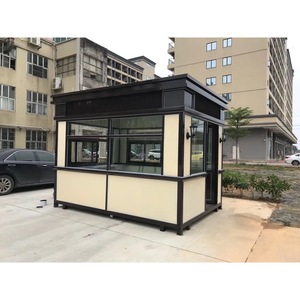 Cabine de sécurité portable d'extérieur, structure en acier, pièce unique, prête à l'emploi pour le service de garde et la collecte des frais de stationnement - Product Image 3