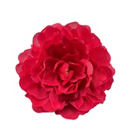 Grande fleur de pivoine de 11 cm, fleurs artificielles en soie plastique, fausses têtes de pivoine, accessoires de bricolage faits à la main, décoration de mariage