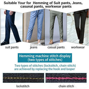 <span class=keywords><strong>Machine</strong></span> à ourler industrielle automatique haute vitesse pour la couture des ourlets de jeans et de pantalons - Product Image 5