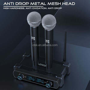 Clavax-Juego de micrófonos de karaoke para el hogar, molde privado, precio barato, antiaullido, rango de trabajo de 50 metros, inalámbrico VHF - Product Image 5