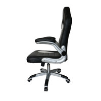 Chaise de bureau pivotante réglable en gris, fauteuil de jeux, haute qualité