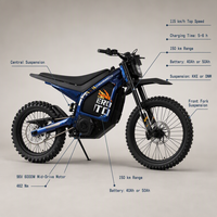 Configuration personnalisée 462NM, Vélo de montagne tout-terrain, Vélo électrique tout-terrain haute performance 12kW