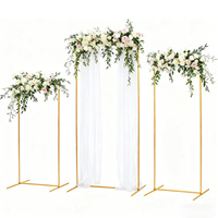 Arco Rectangular de Hierro para Bodas, Soporte Geométrico Cuadrado para Telón de Fondo, Decoración de Escenario