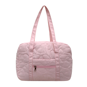 Nouveau sac de voyage brodé en forme de cœur, sac bandoulière tendance, léger, grande capacité, sac de sport, sac de voyage pour courts séjours - Product Image 3