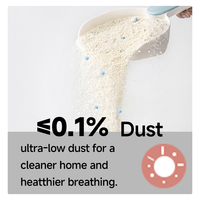 Litière pour chat en manioc en gros, agglomérante, faible teneur en poussière, hautement absorbante, contrôle des odeurs, biodégradable, produit naturel pour animaux de compagnie