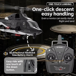 Nuevo Helicóptero RC F02 YUXIANG <span class=keywords><strong>Airwolf</strong></span> Armado, Escala 1:34, 9 Canales, GPS Inteligente, Simulación 6G sin Aire - Product Image 4
