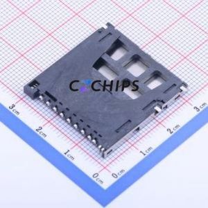 HYCW25-SD11-306B SD Card / Memory Card Connector SMD Connector Self-Return Type Standard SD Card Card Holder With - Product Image 2