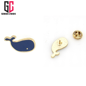 Broche métallique en émail doux et dur personnalisé, en forme de baleine de mer, océan, vente en gros, badge souvenir d'<span class=keywords><strong>animaux</strong></span>, 20 pièces - Product Image 1