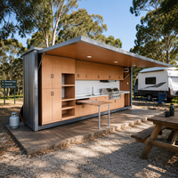 Cuisine de camping portable pour caravane, camping-car et site de vacances