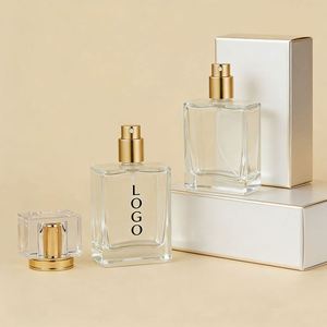 Factory Direct 30ml 50ml Thick Bottom Square Glass Spray <b>Bottles</b> Screw Top <b>Mist</b> Refillable Containers with Screen Spray Coating - Product Image 1