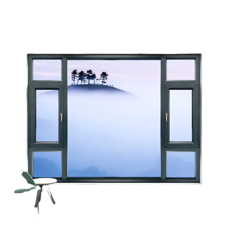 고품질 알루미늄 방음 창 개인 주택과 상업적인 건물을 위한 프랑스 여닫이 창 창 집 windows