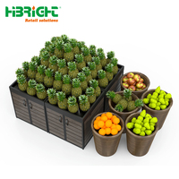 Étagères de supermarché personnalisées Highbright, présentoirs pour légumes frais, table de promotion