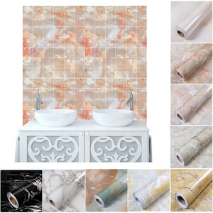 Carta Adesiva Decorativa Impermeabile in PVC Effetto Marmo, Adesivi Autoadesivi alla Moda per Bagno, Cucina e Piani di Lavoro - Product Image 3