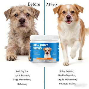 OEM/ODM Glucosamine Chondroïtine pour chiens – Friandises à mâcher souples pour <span class=keywords><strong>la</strong></span> santé des articulations, soutien musculaire, beauté et vitalité – Riches en protéines, sans céréales - Product Image 2