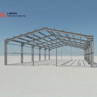 Structure en acier durable moderne personnalisée, entrepôt préfabriqué, atelier, stade, bâtiment préfabriqué
