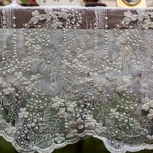 <span class=keywords><strong>Tovaglia</strong></span> Trasparente in <span class=keywords><strong>Pizzo</strong></span> Francese Bianco Ricamato per Decorazioni di Matrimoni, Feste e Banchetti all'Aperto - Product Image 6