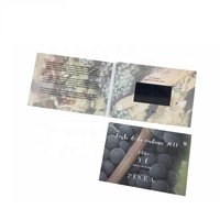 Cartes de vœux vidéo électronique LCD carte d'invitation vidéo professionnelle/brohcure