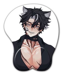 Vitreat Hot Bán Sexy Boob Vú In Ấn Hoạt Hình Cô Gái Chơi Game Anime Trống Tùy Chỉnh 3D Chuột Pad - Product Image 4