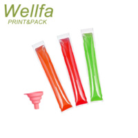 Sacs d'emballage transparents personnalisés à fermeture éclair pour sucettes glacées, bonbons glacés et bâtonnets de crème glacée, résistants au froid et scellés au dos
