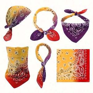 Bandana de Algodón 100% con Logotipo Personalizado, Económica, al por Mayor, para Deportes, con Protección Solar, en Stock - Product Image 1