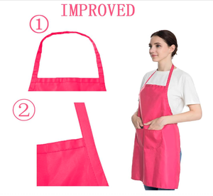 Grembiule in Cotone Resistente con Tasche Porta Attrezzi, Bretelle Regolabili Incrociate sul Retro, <span class=keywords><strong>per</strong></span> <span class=keywords><strong>Chef</strong></span>, Giardinaggio, Officina, Vendita all'Ingrosso - Product Image 2