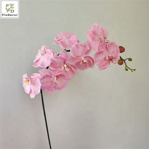 Bunga Anggrek <span class=keywords><strong>Phalaenopsis</strong></span> Buatan Mewah 8 Tangkai Sentuhan Realistis Lateks untuk Dekorasi Vas Rumah dan Pernikahan - Product Image 3