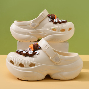Women's Platform <b>Clogs</b> White EVA Cartoon DIY Summer Outdoor Beach Slippers Size 35-40 - Product Image 4