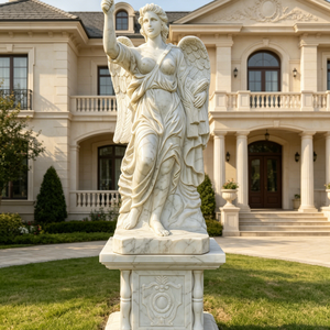 Statua in Marmo a Grandezza Naturale di Diana, la Dea della Caccia della <span class=keywords><strong>Mitologia</strong></span> <span class=keywords><strong>Greca</strong></span>, per Giardini e Paesaggi Moderni - Product Image 4