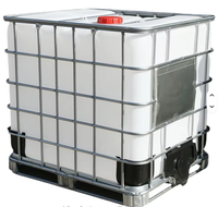 Fût Tonnel en Acier Noir avec Cadre en Fer, 1000L, Doublure en Plastique, Neuf, Qualité Alimentaire, Conteneur IBC Carré pour Stockage de Bière, Fabriqué en Chine, Autre Marque