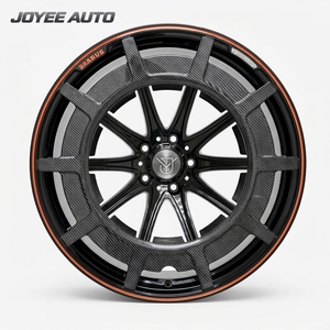 Jantes en alliage forgé personnalisées en fibre de carbone noir brillant à rayons multiples 22 23 24 pouces 5x130 5x112 pour Mercedes G63 G500 G550 - Product Image 2