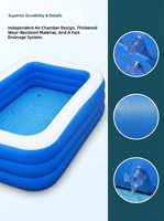 Piscine gonflable pour enfants, nouvelle piscine extérieure de grande taille pour la maison, piscine pour bébé en plastique épaissi, vente chaude