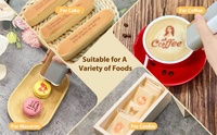 Nouvelle imprimante à jet d'encre portable sans fil automatique PrintPen avec application mobile pour l'impression d'encre comestible sur aliments, café et gâteaux